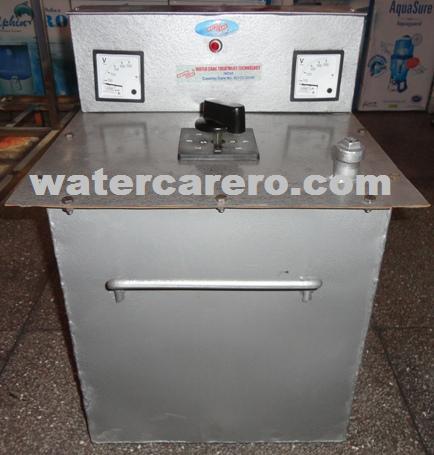 Water Care Voltage Booster - Steel 60x50x40cm Gray, 1-5kW Power, Energy Efficient, IP44 Protection