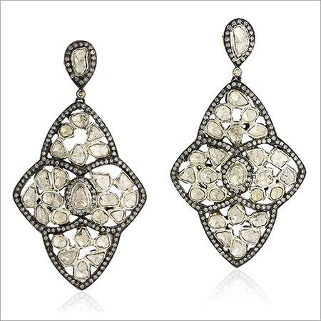 Rose Cut Diamond Earring 