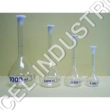 Volumetric Flask - Quality Glass, 100-1000 Ml, Dimensionally Accurate | Accurate Readings, High Durability, Laboratory Use