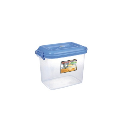 Modern 102 Plain 13.5 LTR - Plastic, 33x21.5x32 cm, Transparent | Durable Storage, Stackable, Hinged Lid