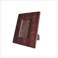 Handmade Leather Photo Frames - Wooden Material, Small Size, Brown Color | Elegant Design, Perfect Binding, Traditional Look