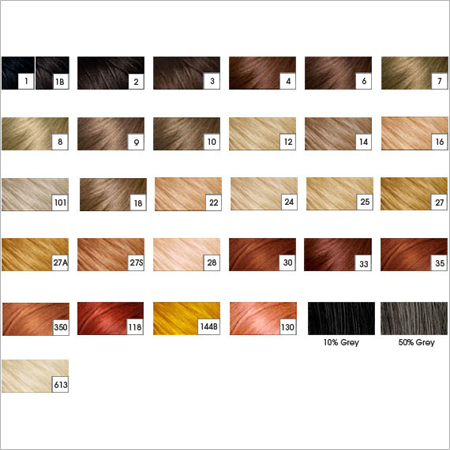Hair Color Chart