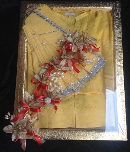 Trousseau Packing - Rectangular Indoor Storage Box | Modern Floral Theme, Elegant Design for Organized Living Spaces