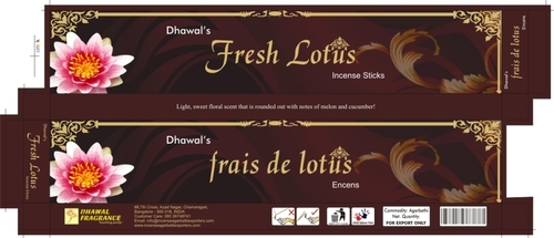 FRESH LOTUS INCENSE STICKS