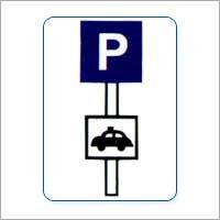 Parking lot Taxis Signs