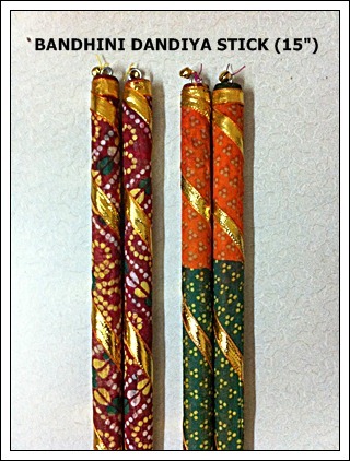 Bandhini Garba Dandiya Sticks