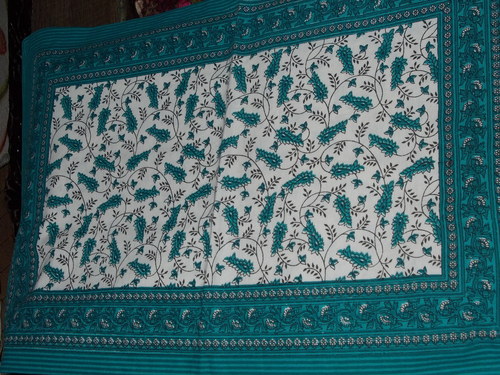 jaipuri printed bed sheet