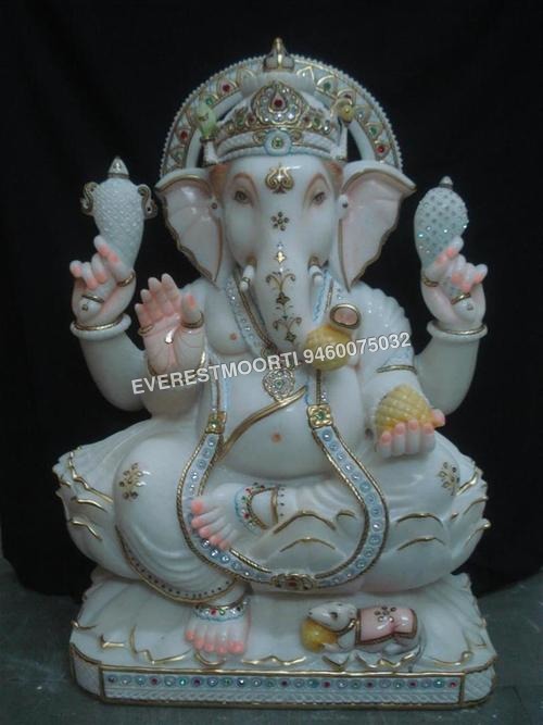 Lord Ganesh Marble Moorti