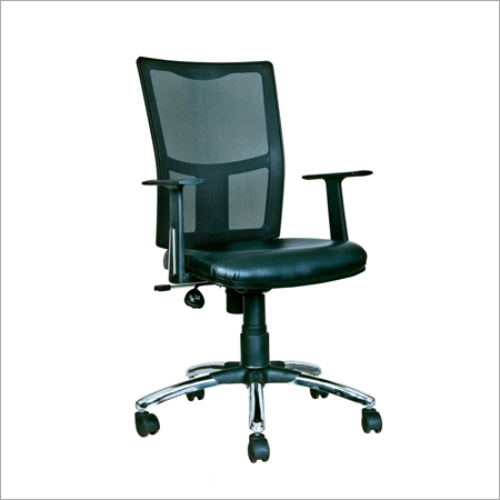 Ergonomic Office Chair - Leather & Mesh, 120kg Weight Capacity, Height Adjustable | Back Support, Breathability, Stylish Design, 5 Caster Wheels