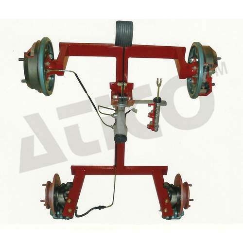 Cut Section Model Of Hydraulic Brake Unit Four Wheel Application: Lab Equipment