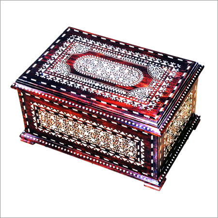 Antique Inlaid Wooden Boxes
