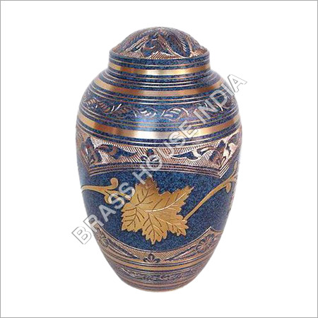 Brass Urn Hand Engraved