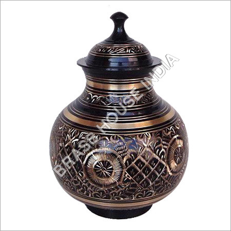 Designer Brass Cremation Urn
