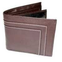 Mens Leather Wallet - Premium Quality Leather, Brown Color | Stylish Design, Fine Stitching, Lightweight At 80 Grams, Warranty Included