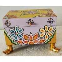 Antique Wooden Box - Teak Wood, 26x22x6 Cm, Customized Floral Design | Art & Collectible, Perfect For Birthday Gift & Home Decoration