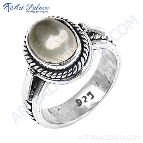 HOT Luxury Crystal Gemstone Silver Ring
