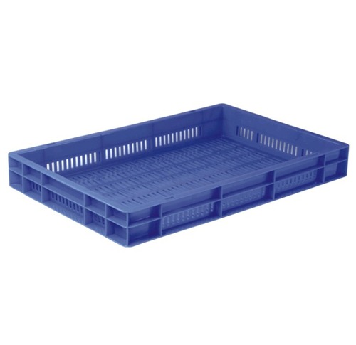 64080 TP - Plastic, 640x400x150mm, Blue | Durable, Stackable, Lightweight, Easy Cleaning, Versatile