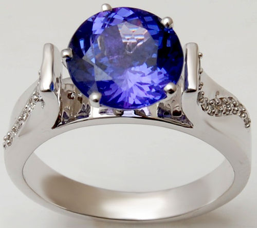 Blue tanzanite engagement rings,womens ring onlin