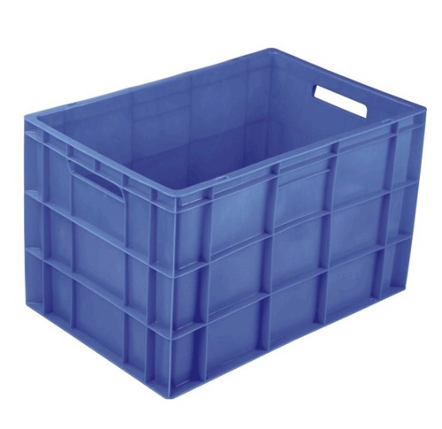 64375 CL - Plastic 60x40x30cm Blue, Durable Lightweight Stackable Container