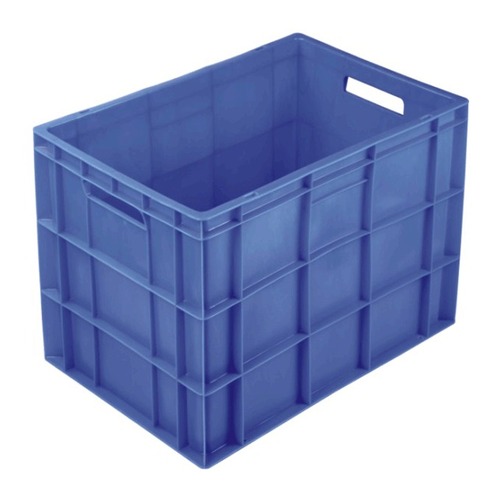 64425 CL - Plastic 60x40x30cm Blue, 50L Capacity | Durable, Stackable, Lightweight, Easy Handling, Versatile, 2 Handles, Recyclable