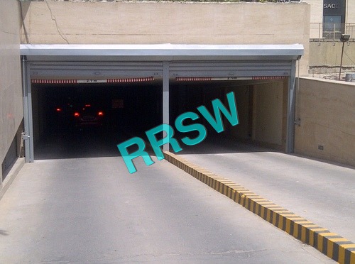 Silver Flat Steel Security Rolling Shutter