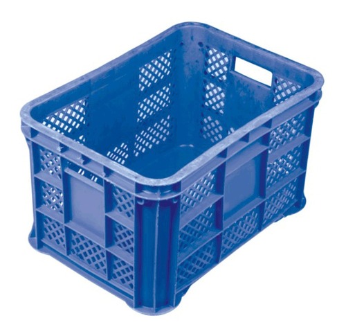 Model No 53305 TP - Plastic, 30x20x15cm, Blue | Durable, Stackable, Lightweight, Easy Cleaning, Handles, 20kg Load Bearing