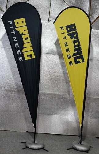 Tear Drop Flags - Flagpole Material: Fiberglass