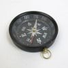 Aluminum Flat Desktop Compass, Black Dial, Antique Finish size: 3"