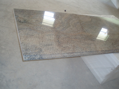 Granite Tile - Polished Granite, Customizable Dimensions, Beige, Durable, Elegant, Modern, Stylish