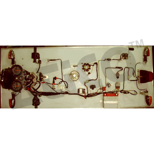 Mock Layout Of A Two Wheeler Wiring Working Model