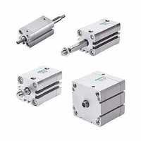 Iso Compact Cylinder - Bore Size 32 Mm To 100 Mm, Stroke Up To 80 Mm, Grey Aluminium And Stainless Steel Design, Lightweight 2-3 Kg, Ideal For Industrial Compressed Air Applications