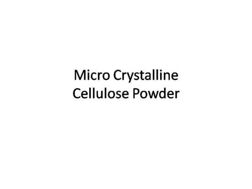 Microcrystalline Cellulose Powder