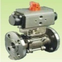 3 Piece Ball Valves With Pneumatic Rotary Actuator