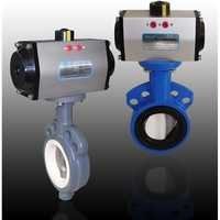 Butterfly Valves With Pneumatic Rotary Actuator