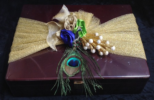 Designer Box - Rectangular Indoor Decorative Box, Modern Flower Theme, Factory Made Design