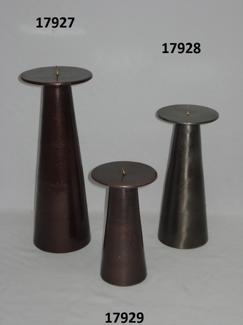 Black Nickel Finish Candle Holders