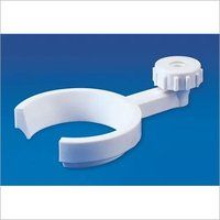 Separatory Funnel Holder - Polypropylene Material, 10.6x5.9x2.8mm Dimensions, White Color - Firm Grip, Adjustable Wedges, Easy Mounting