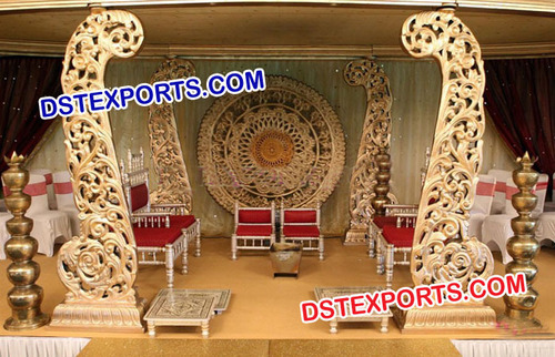 Wedding Wooden Carved Welcome Gate