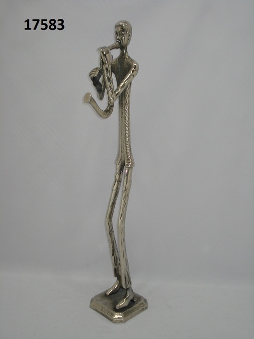 Aluminium Statue Musician Man
