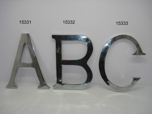 Shiny Aluminium Alphabet A B C Hanging 