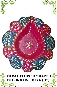 Ekvat Flower Shaped Decorative Diya
