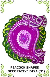 Peacock Shaped Decorative DIya