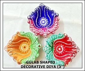 Gulab Shaped Decorative Diya