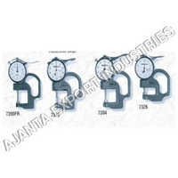Dial Thickness Gauge Mitutoyo - Stainless Steel, 1.18" Dimension, 8-9.6 Kg Weight | Durable Grip Handle, Thumb Trigger, Spring-loaded Spindle