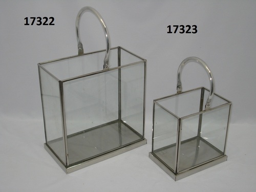 Stainless Steel Glass Lantern
