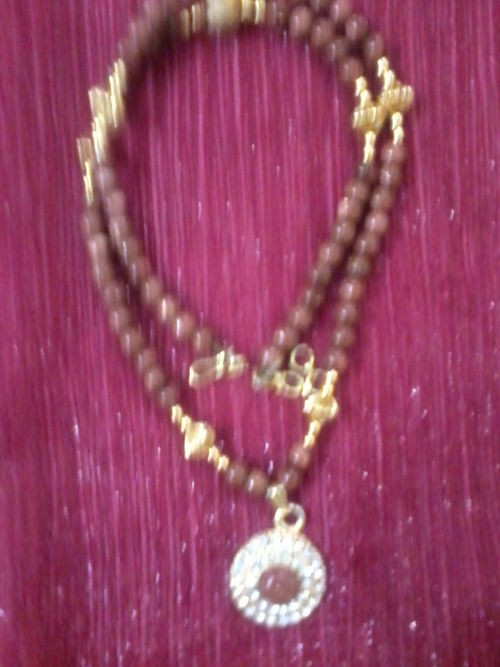Fashion Jewellery - Wood & Metal, 45cm, Brown | Elegant Style, Durable Material, Versatile Accessory