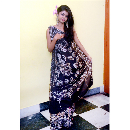 Batik Malmal Saree