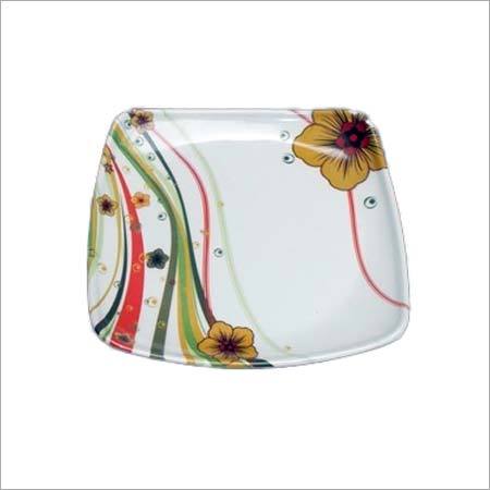 Melamine Designer Square Plate