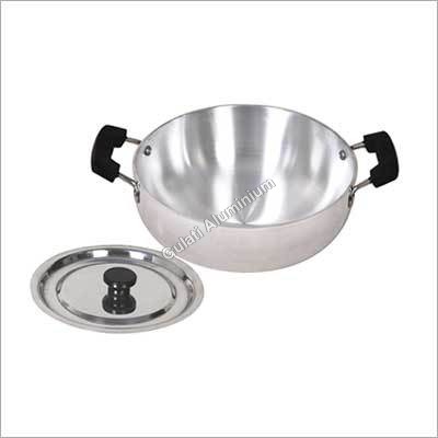 Mirror Polished Aluminium Kadai