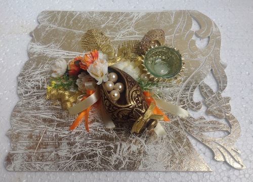 Rakhi Platter - Decorative Puja Thali Durable Indian Design with Modern Arts Style for Festive Celebrations